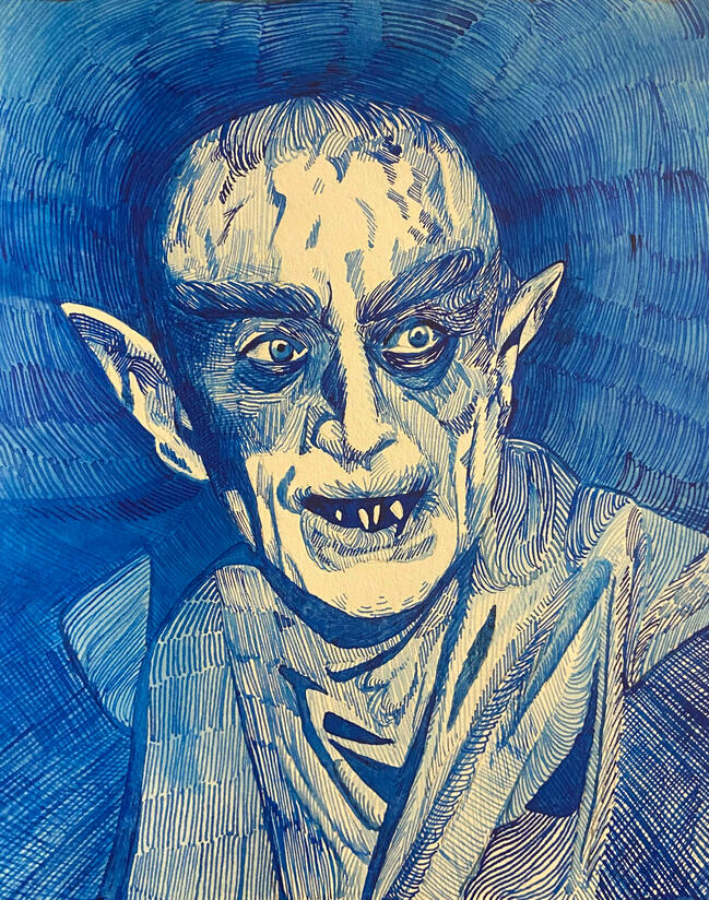 Nosferatu (Glass Pen &amp; Ink)